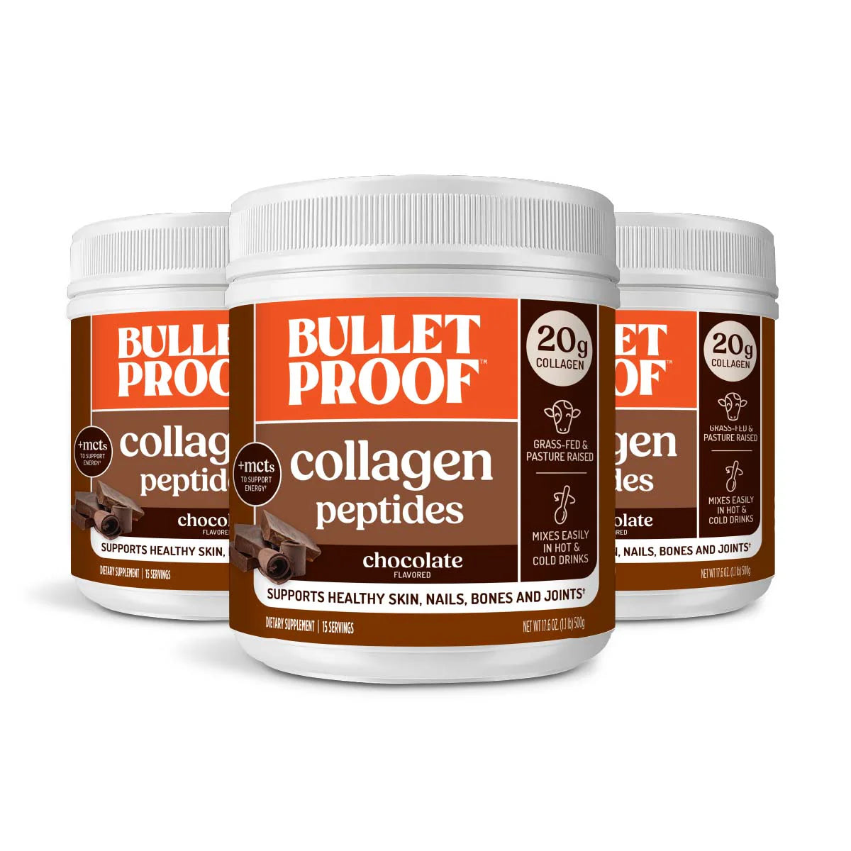 Chocolate Collagen Peptides 3 pack