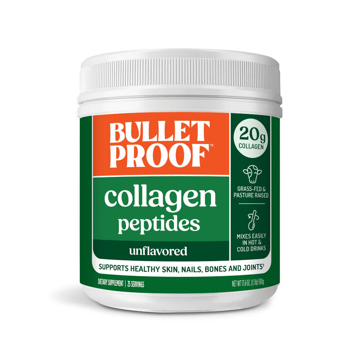 Unflavored Collagen Peptides, 17.6 oz.