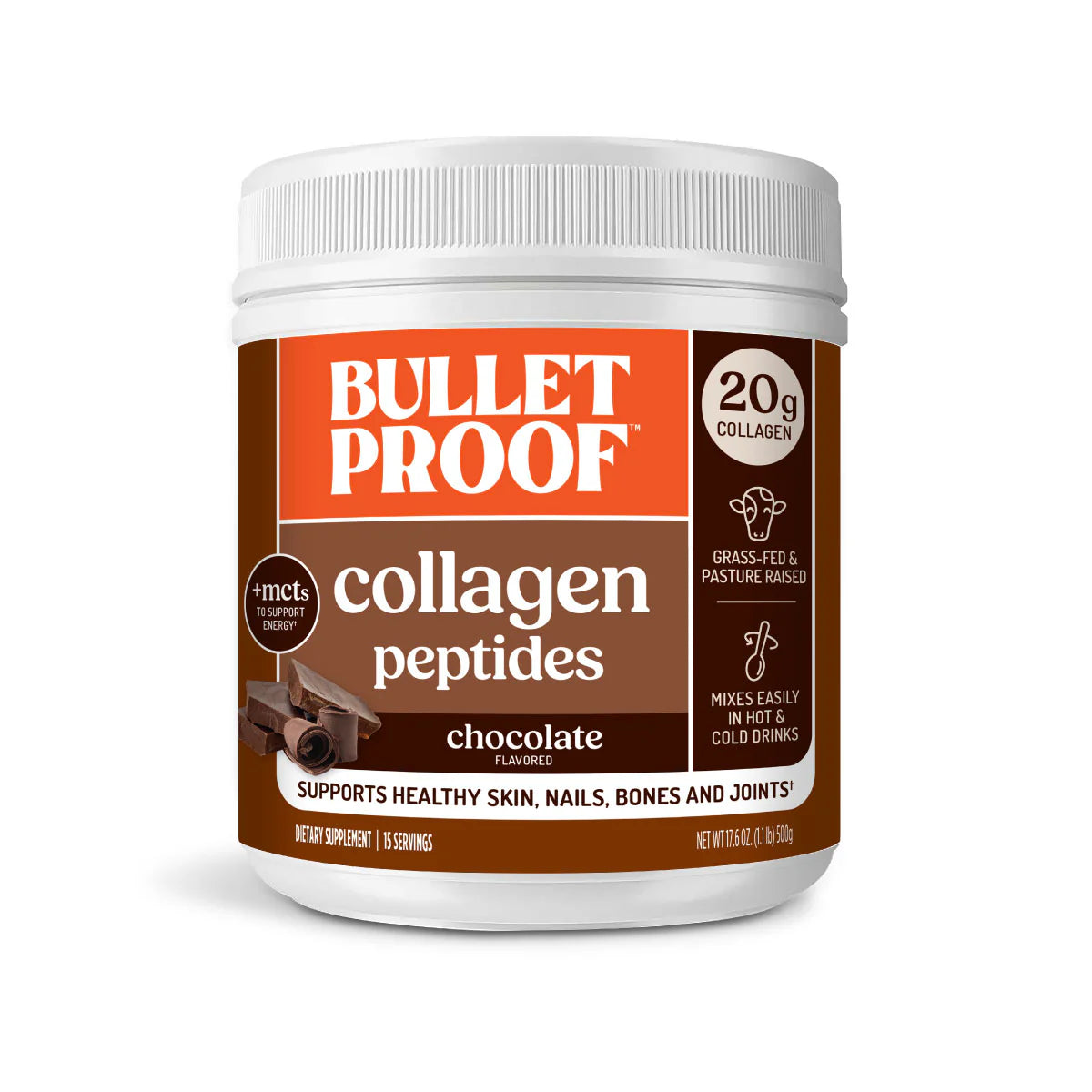Chocolate Collagen Peptides, 17.6 oz.